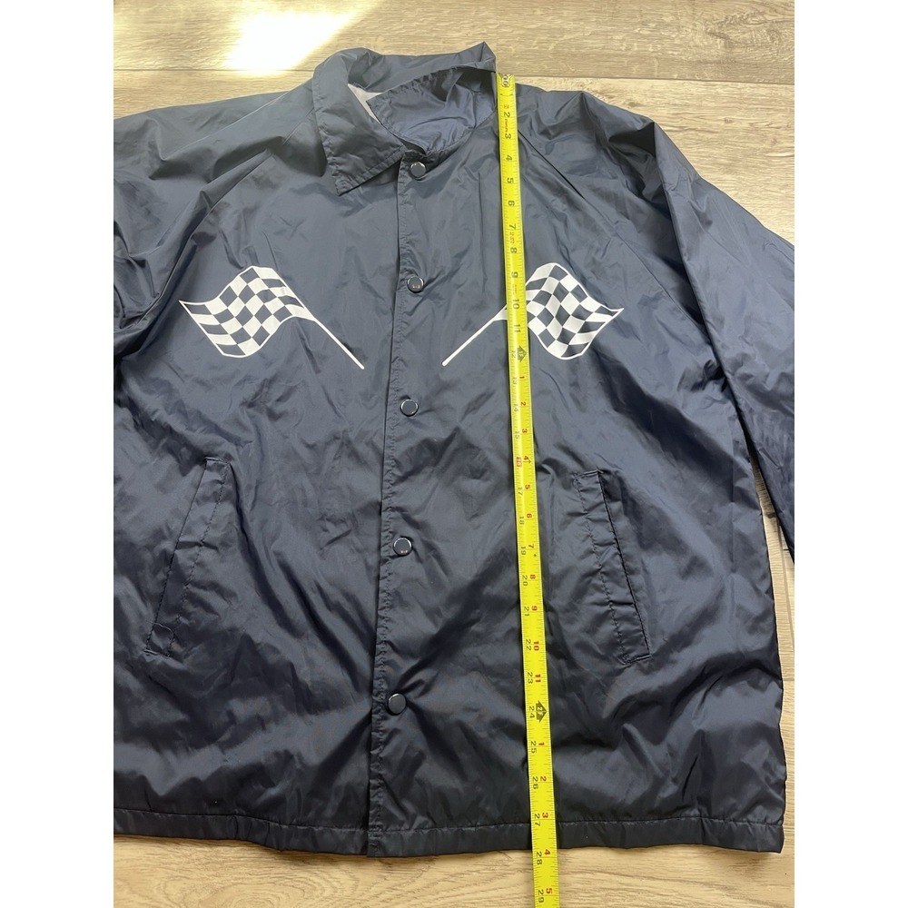 Anti Social Social Club Coaches Jacket Large Blue Mens ASSC Windbreaker Flags - Picture 6 of 11